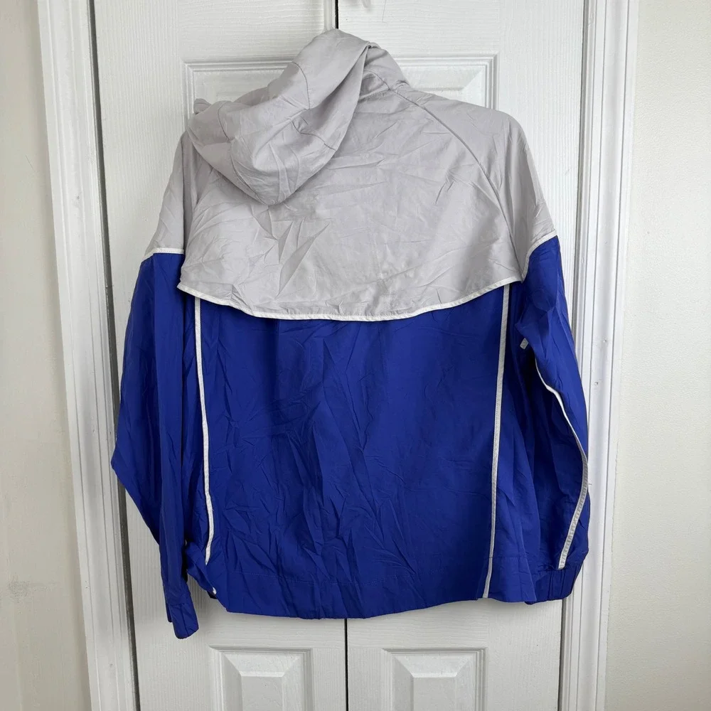 Nike Men's Blue‎ White Windbreaker Jacket Athletic Track Size XL